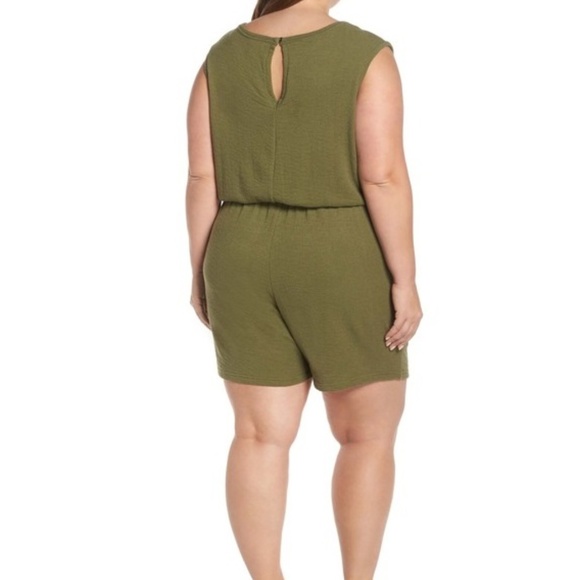 Caslon - Knit Romper (Plus Size) size 3X - Picture 2 of 11